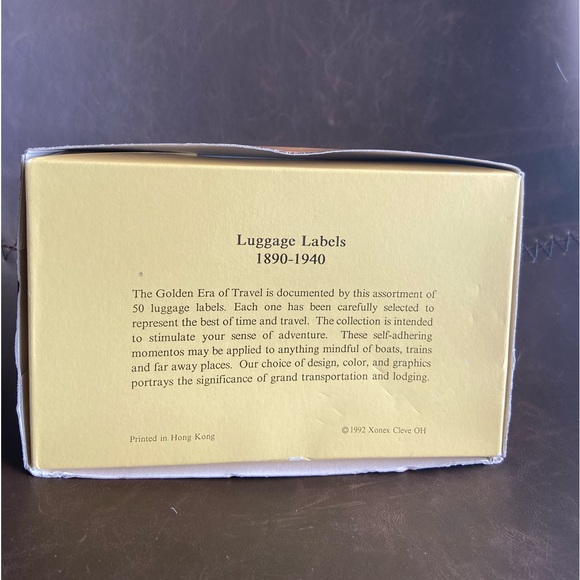 Vintage Luggage Label Stickers set of 60 - Picture 5 of 5